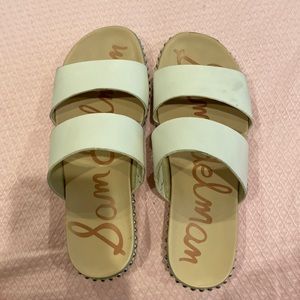 Sam Edelman white sandals, size 6 1/2